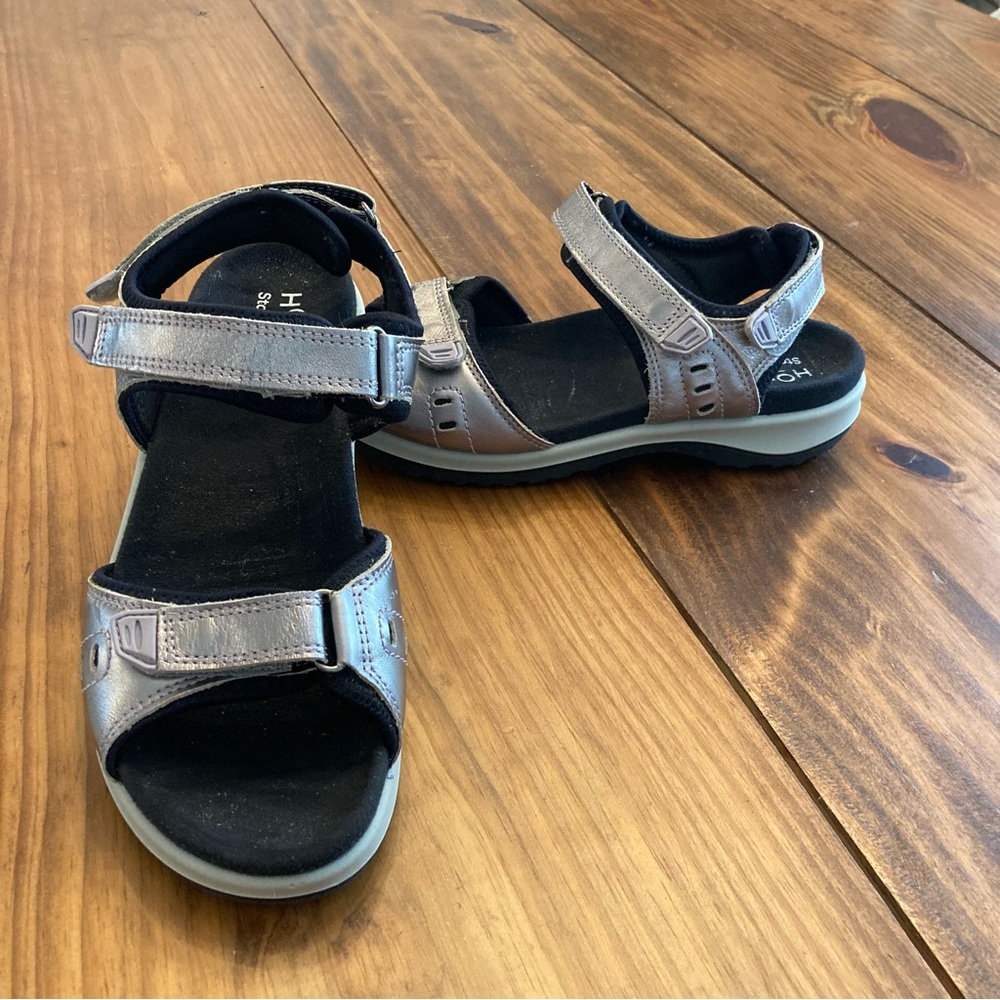 Hotter Walk II Womens 9 EXF (Wide Fit) Strappy Leather Sandals